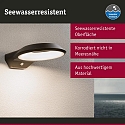 Paulmann outdoor wall luminaire ANELA PIR with sensor, insect friendly, sea-air resistant IP44, anthracite 