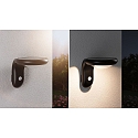 Paulmann solar wall luminaire DISKOLA PIR with sensor IP44, anthracite, transparent 