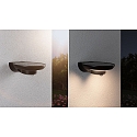 Paulmann solar wall luminaire BOROLA PIR with sensor IP44, anthracite, transparent 