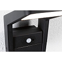 Paulmann outdoor wall luminaire JUNTEA PIR with sensor IP44, anthracite, transparent 