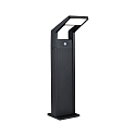 bollard lamp JUNTEA PIR with sensor IP44, anthracite, mat 