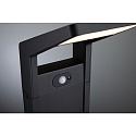 Paulmann bollard lamp JUNTEA PIR with sensor IP44, anthracite, mat 
