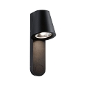 outdoor wall luminaire CAISSA PIR with sensor IP44, anthracite, transparent 