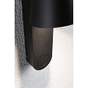 Paulmann outdoor wall luminaire CAISSA PIR with sensor IP44, anthracite, transparent 