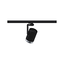 Paulmann track spot PRORAIL3 SPOT ASTHENE cylindrical, adjustable E27, black