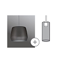 Paulmann Paulmann URail 2Easy Metal shade Pirm, max. 20W, gray matt