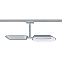 Paulmann Paulmann URail LED Spot Dipper, 2x10W, dimmable, chrome matt/white
