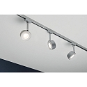 Paulmann Paulmann URail LED Spot Pellet, 4W, dimmable, chrome matt/white