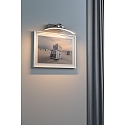 Paulmann picture lamp BENTO small, half round, tiltable IP20, brushed aluminium 