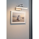 Paulmann picture lamp RENAN small, square, tiltable IP20, brushed aluminium 
