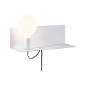 Paulmann wall luminaire DEVARA E27 IP20, white dimmable
