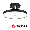 Paulmann ceiling luminaire HILDOR ZigBee controllable IP20, mat, black dimmable