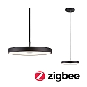 Paulmann pendant luminaire HILDOR ZigBee controllable IP20, black dimmable