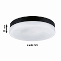 Paulmann ceiling luminaire AMALIE IP20, mat, black dimmable