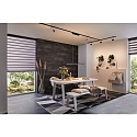 Paulmann track spot URAIL LENTO up / down, black matt dimmable