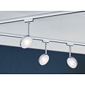 Paulmann spot URAIL DISCUS LED, chrome, chrome matt dimmable