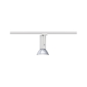 Paulmann track spot URAIL APOL adjustable E27, white