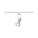 Paulmann track spot URAIL APOL II with jointed arm, adjustable E27, white