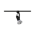 Paulmann track spot URAIL APOL II with jointed arm, adjustable E27, black