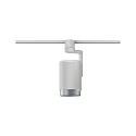 Paulmann track spot URAIL ASTHENE cylindrical, with jointed arm, adjustable E27, white