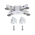 Paulmann Accessories for 1-Phase track system URAIL X-coupler, 125mm, max. 1000W, 230V, white