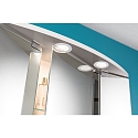 Paulmann Paulmann LED Furniture recessed luminaire round 2x2,5W 6VA 230/12V 3000K, set of 2 chrome