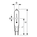 Philips metal halide lamp MASTER COLOUR CDM-TC ELITE MINI T14 G8.5 4200K CRI 90-100 