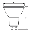Philips LED reflector lamp MASTER LEDSPOT PAR16 UE ND 827 EELA switchable PAR16 GU10 2,1W 400lm 2700K 36� CRI 80 