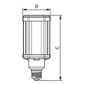Philips Professional LED retrofit TrueForce Urban HPL CL ND, 230V, E27, 21W LF840 3000lm 360�