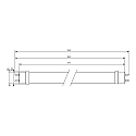 Philips LED tube T8 MASTER LEDtube Value 1500mm HO G13 20,5W 3100lm 6500K 190� CRI 80 