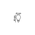 RADIUM filament lamp drop STAR D60 DIM 927/F matt E14 5,9W 806lm 2700K 300� CRI 90-100 dimmable