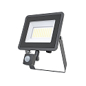 floodlight STAR 5000/830 BK SENSOR with sensor, tiltable, switchable IP65, black 