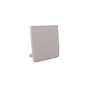 end cap MEDIUM U FLAT, white