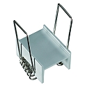 Mounting bracket for Alu profile Profi 23/12+23/18+K, with retaining spring