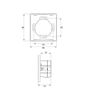 Rutec AC-DALI Touchpanel 4 ZONEN, RGBW, glass black, static, IP20