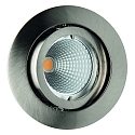 Alu die-cast Recessed spot for MR16, without snap ring, swivelling, IP20, iron brushed
