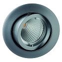 Alu die-cast Recessed spot for MR16, without snap ring, swivelling, IP20, chrome matt