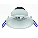 recessed luminaire TOM ROUND (EMPTY CASE FOR LED MODULE �5CM) round, swivelling, without socket IP20, white matt dimmable
