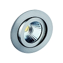 downlight TALU Plug&Play round, swivelling IP20, brushed iron dimmable