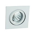downlight TULKA square, swivelling IP20, powder coated, white matt