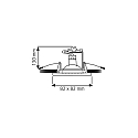 Rutec downlight TULKA square, swivelling IP55, powder coated, white matt