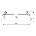 recessed luminaire CORU-80K 1 flame, round, cardanic swivelling IP20, white dimmable