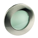 ceiling recessed luminaire CALINA COB round, rigid IP54, stainless steel brushed, opal dimmable
