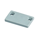 end cap UP18/12 set of 2, grey