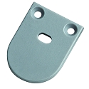 end cap UP20/11 half round, with feed-in option, aluminium