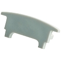 end cap COLLAR PROFILE FLAT flat, closed, grey