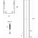 Rutec Projekt mounting profile PLATIN WALLWASHER Q 3D BENDABLE rigid, aluminium