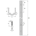 Rutec Projekt profile VARDAFLEX NEON / PLATIN SVQ/TVQ - 45� TILTED - 2M inclined, aluminium