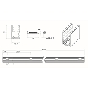 Rutec Projekt mounting profile VARDAFLEX NEON MINI - 2M, aluminium