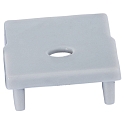 end cap PFH415 / PFH418 (COMBINED WITH COVER PFH892) high, with feed-in option, with cable hole, grey